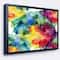 Designart - Abstract Watercolor Texture - Abstract Canvas Artwork in Black Frame